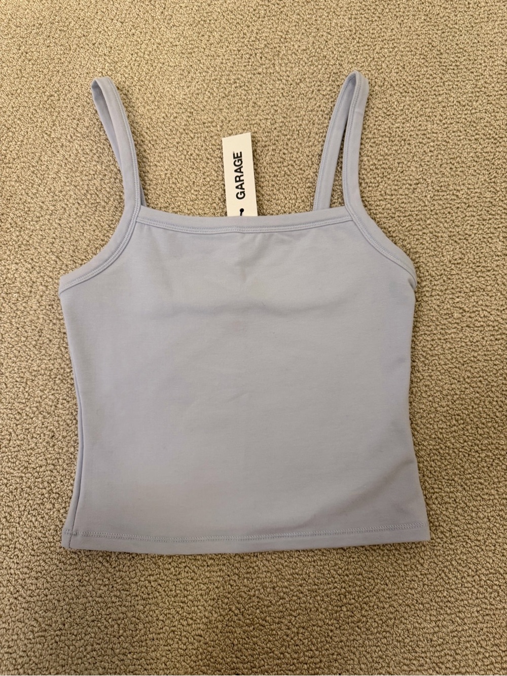 Garage Light Blue Slim Cropped Cami